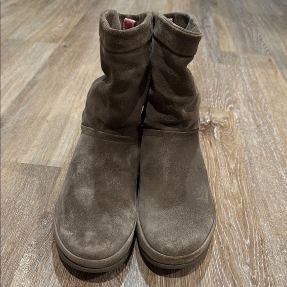 Fitflop Size 8 Women's Ankle Boots in Taupe Leather - Picture 3 of 13